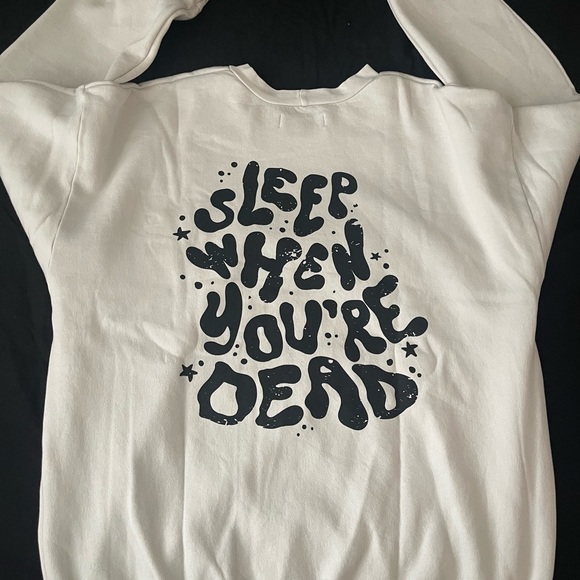 (RARE) BARSTOOL SPORTS (SLEEP WHEN YOUR DEAD) SWEATSHIRT. - Picture 2 of 16